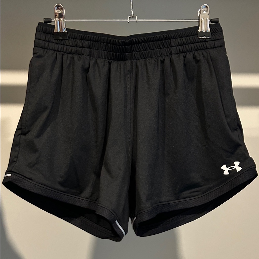 Under Armour loose fit shorts. Black. Size XS. 3.5 inseam. Like new.